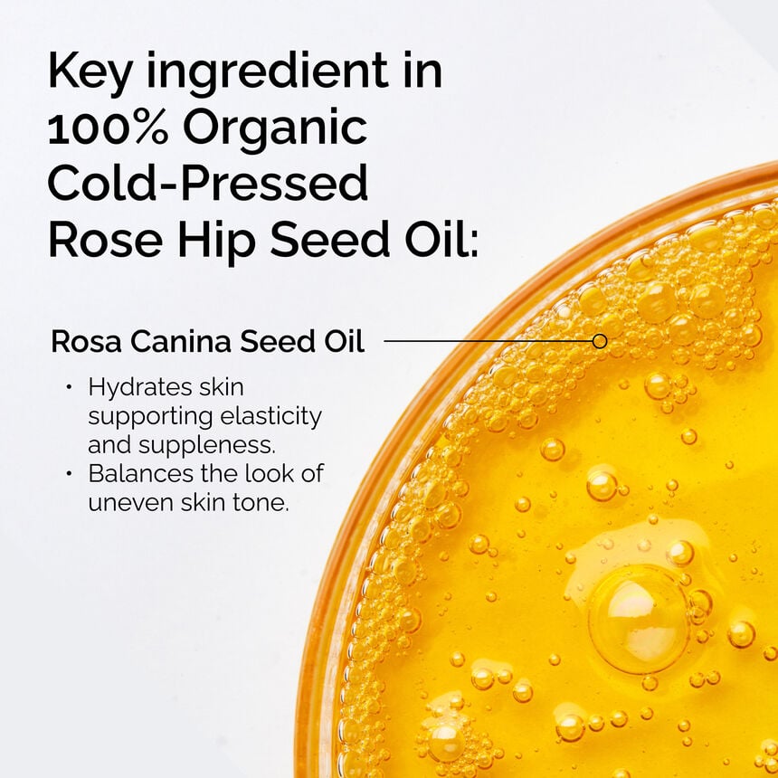 Organic Cold-Pressed Rose Hip Seed Oil Brightening Face Oil - Image 3